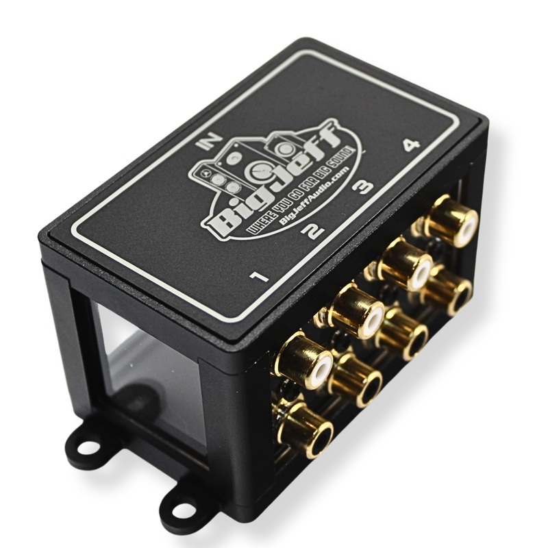 Big Jeff Audio 1-to-4 Pair Cockbox RCA Splitter Distribution Block