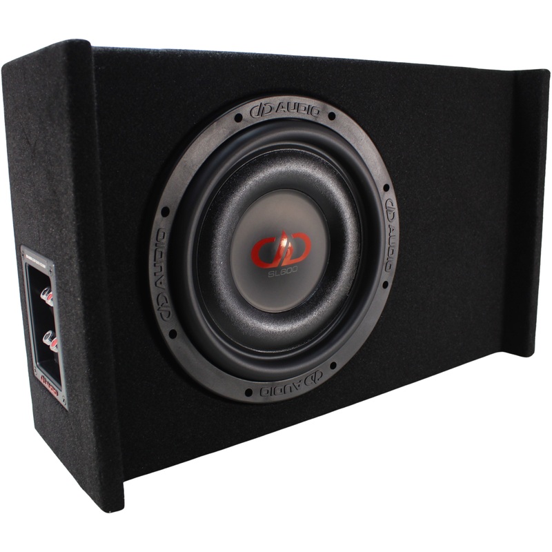 DD Audio SL600 Series 10″ 600W RMS S1-Ohm Slim Down Firing Enclosure