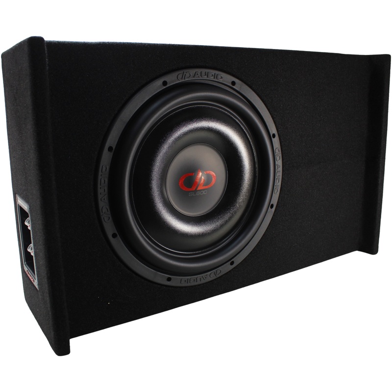 DD Audio SL600 Series 12″ 600W RMS S1-Ohm Slim Down Firing Enclosure