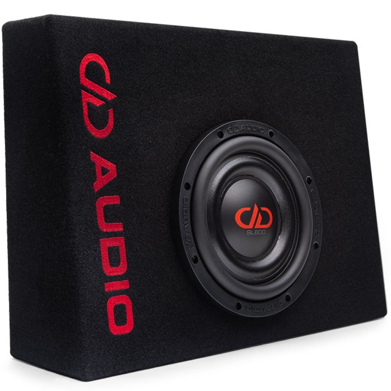 DD Audio SL608T.1 Slim Behind Seat 8″ 300W Plug & Play Subwoofer Enclosure