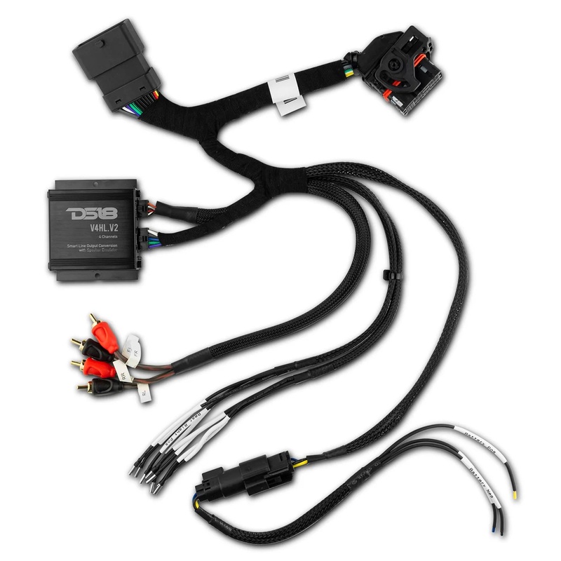 DS18 Harley 2014+ Street/Road/Electra Glide Radio Interface Harness for Amps