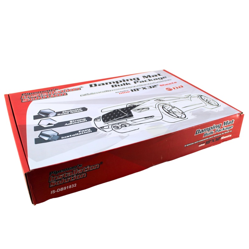 Pipeman’s DB91832 18″ x 32″ Black Sound Deadener Bulk Package 9 sheets 36 Sq ft