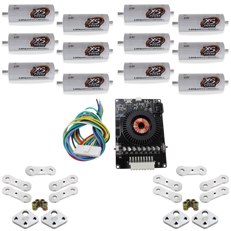 XS Power 12 Pack DIY Kit White 45AH LTO Cell Bank 2.3v W/ Dog Bones & Balancer
