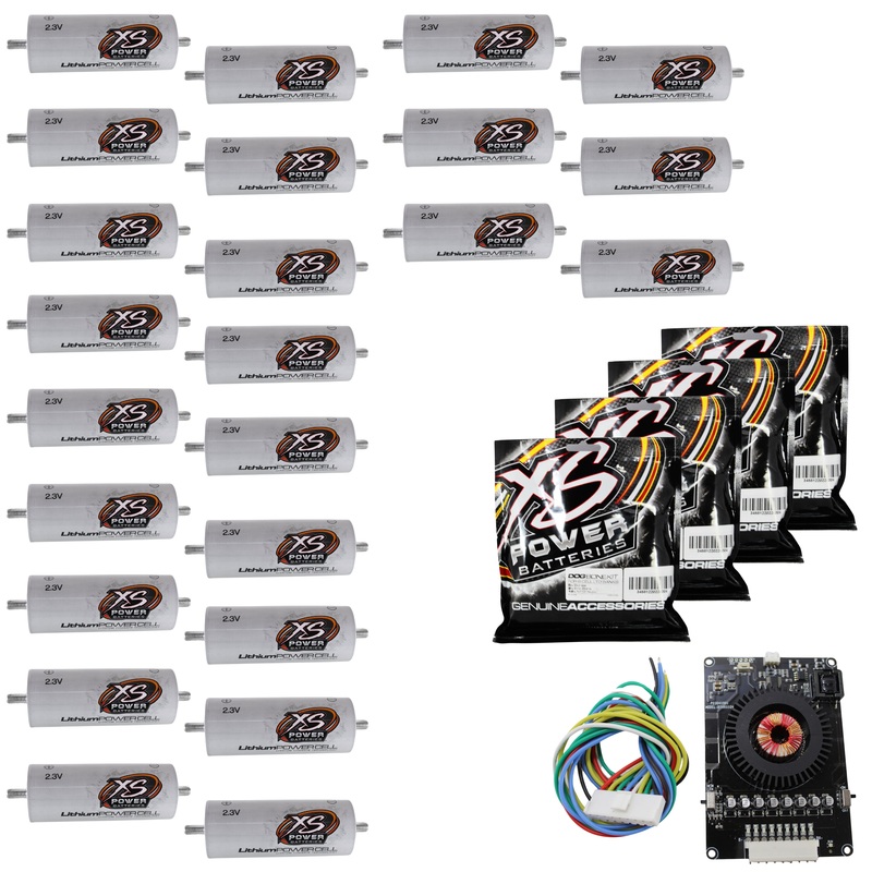 XS Power 24 Pack DIY Kit White 45AH LTO Cell Bank 2.3v W/ Dog Bones & Balancer