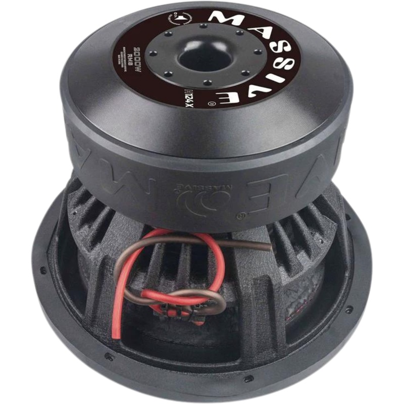 12″ 2000W RMS 4-Ohm 3″ DVC Mega Subwoofer Massive Audio HIPPO Series MA-H124X
