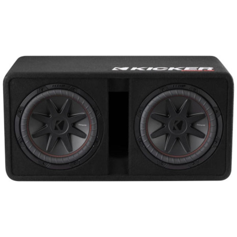 12″ 900 W RMS Dual 2 Ohm Ported Car Subwoofer Enclosure Kicker CompVR 52DCVR122