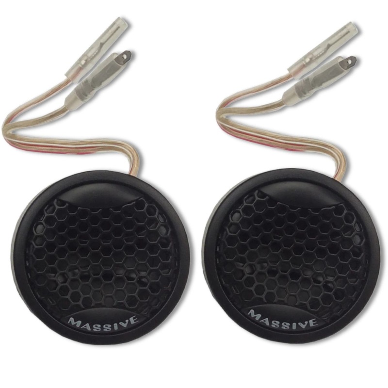 50W RMS Multi-Mount 20mm Aluminum Dome Tweeters Pair with 6dB Crossover MA-FT1