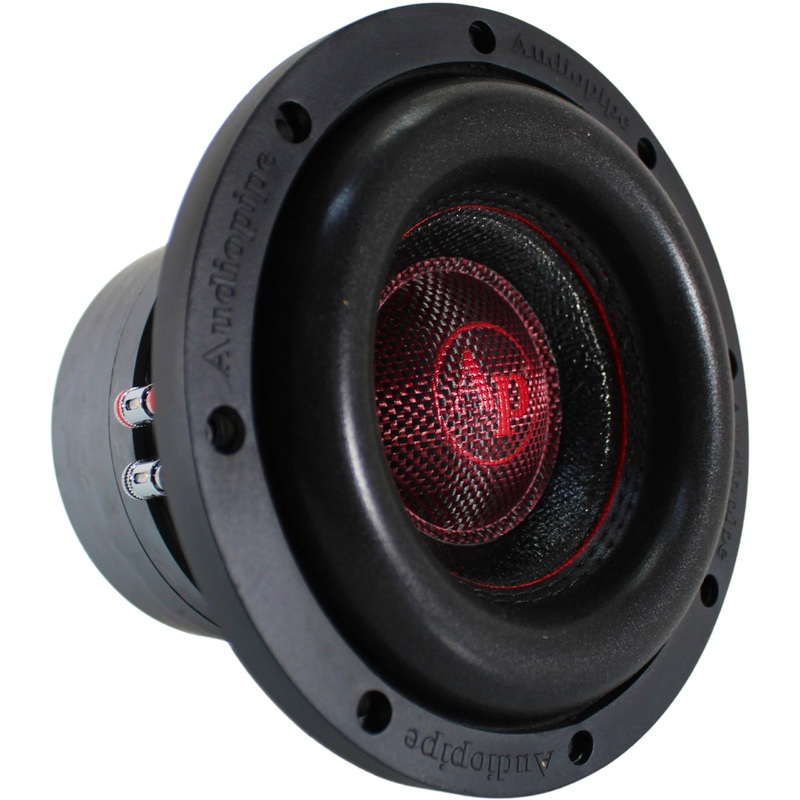 6″ 250 Watt RMS 4-Ohm DVC Quad Stacked Subwoofer Audiopipe TXX-BDC-IV-6