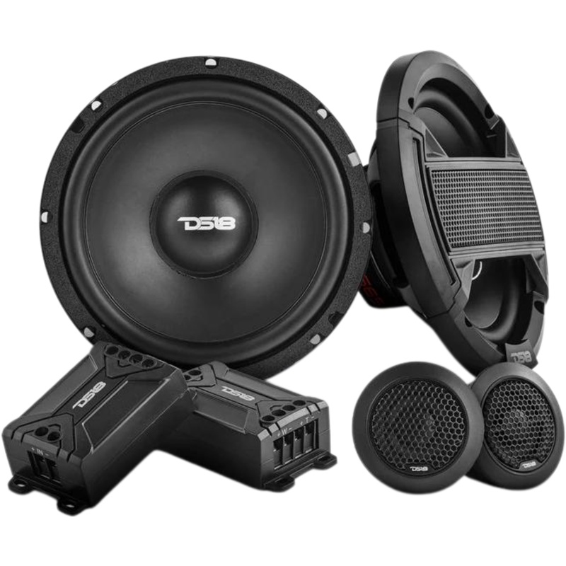 6.5″ 65W RMS 4-Ohm 2-Way Component Speaker Set DS18 SELECT Series / DS-S65C