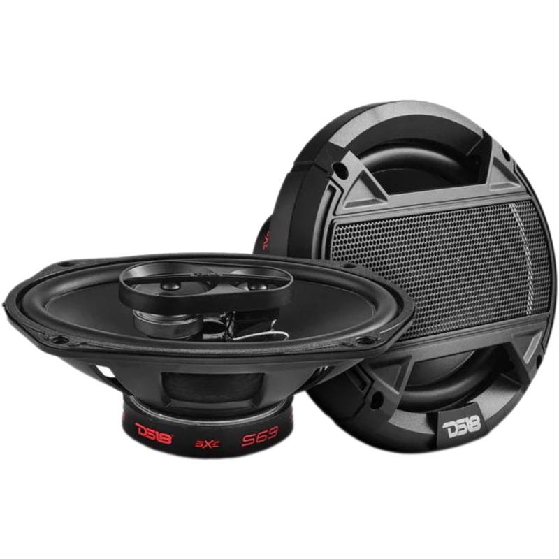 6×9″ 80W RMS 4-Ohm 3-Way Coaxial Speaker Pair DS18 SELECT Series / DS-S69