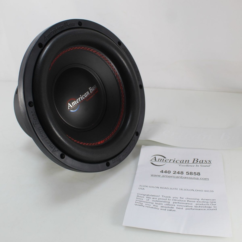 American Bass DX Series Car Audio 10″ Subwoofer 600 W Peak 4 Ohm White OPEN BOX