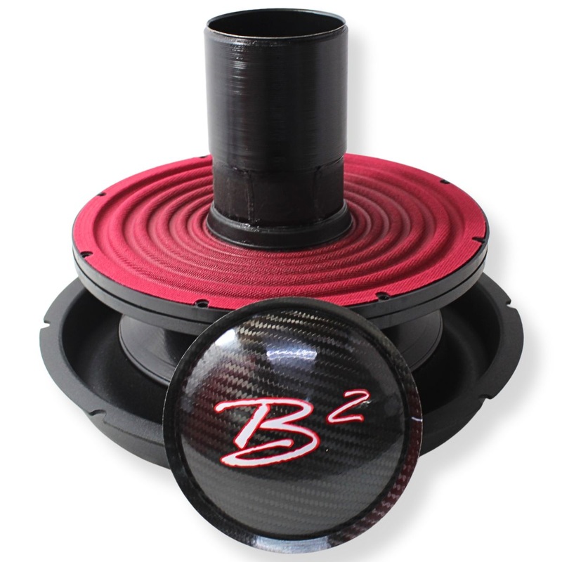 B2 Audio RageXL 12″ Re-cone Kit Drop 2-Ohm 3″ Coil Carbon Fiber