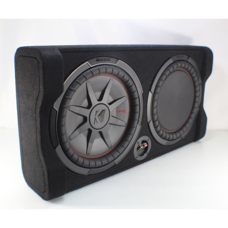 Kicker CompRT 12″ 500W RMS 2-Ohm Subwoofer in Down Firing Enclosure OPEN BOX