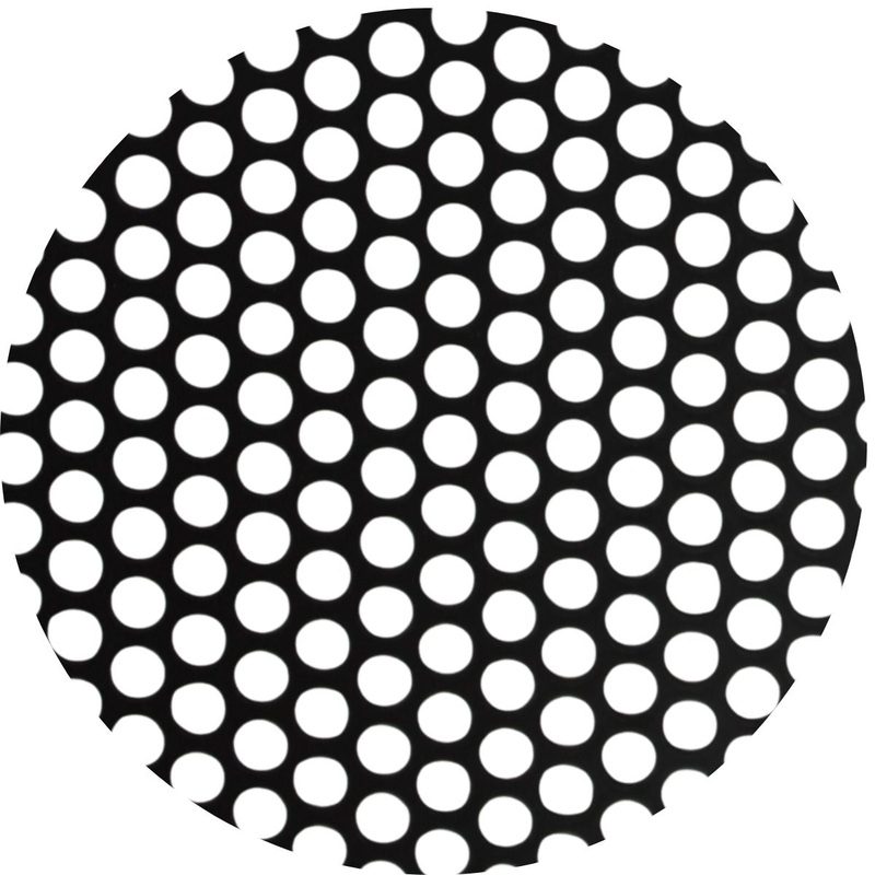 Audiopipe 2′ x 3′ x 1.22mm Black Metal Finish Full Mesh Grill Sheet 5/32 Holes