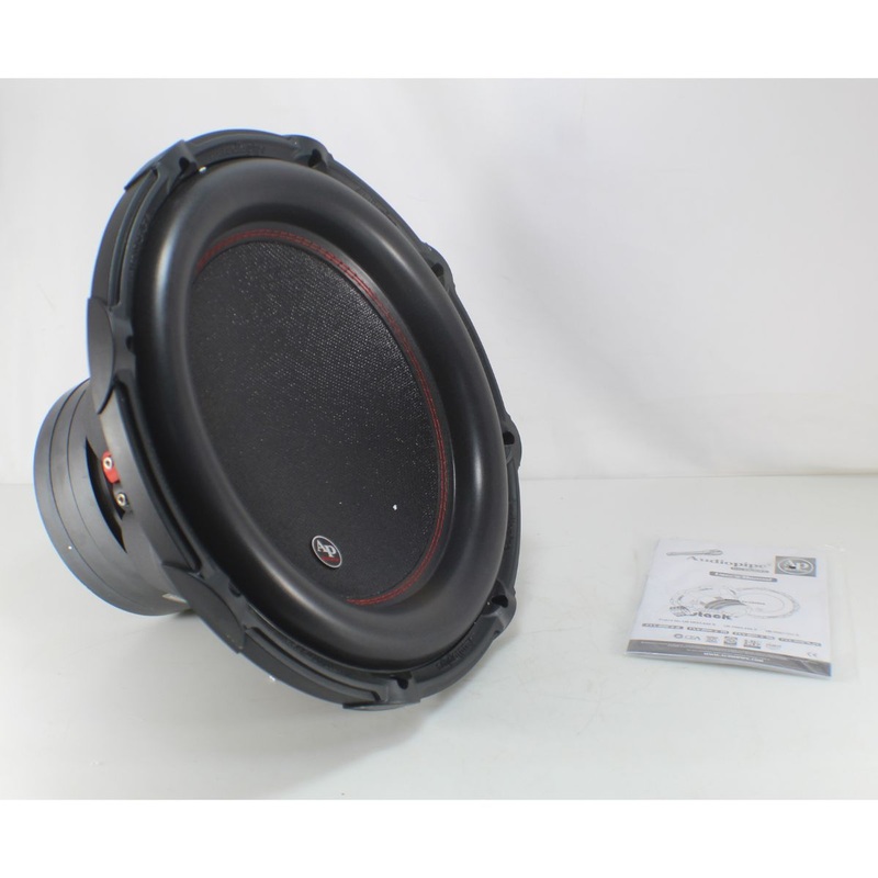 Audiopipe BD Series 15″ Subwoofer – 2400W PMPO 1200W RMS, Dual 4-Ohm VC OPEN BOX
