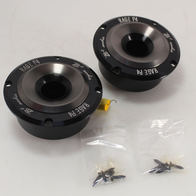 B2 Audio Pair of RAGE Series P4 125 W RMS 4Ohm 1.5″ Voice Coil Tweeters OPEN BOX