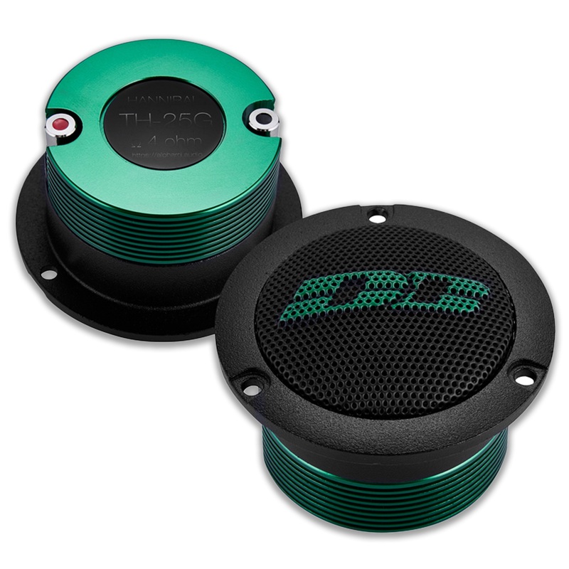 Deaf Bonce Pair of Hannibal 35W RMS 4-Ohm 1″ VC Titanium Neodymium Tweeters