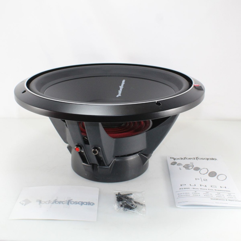 Rockford Fosgate 15″ Punch 800 Watt Dual 2 Ohm Voice Coil Subwoofer OPEN BOX