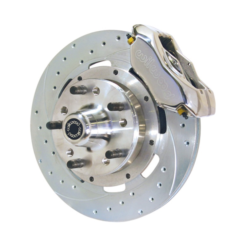 11″ Wilwood Drilled Rotors & 4 Piston Calipers (DFS) Black Calipers