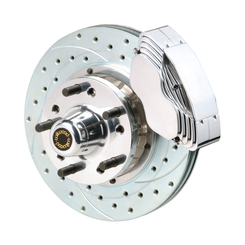 11″ Wilwood Drilled Rotors & 4 Piston Polished Calipers & Polished Hubs