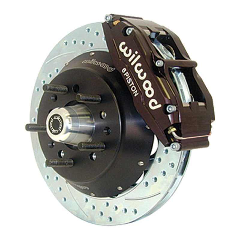 13″ Wilwood Drilled Rotors & 6 Piston Black Calipers & Black Hubs