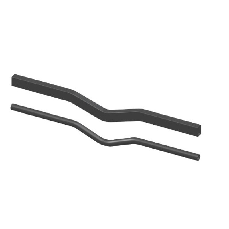 1 5/8 in mild steel 3 in dropped crossmember