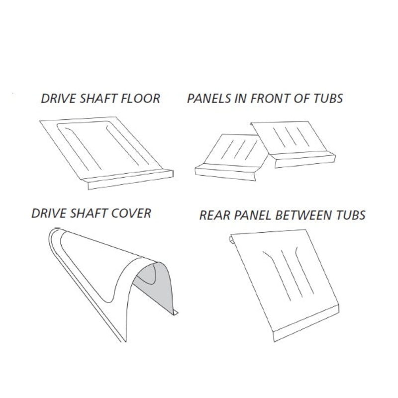 Pro Street between tubs aluminum floor