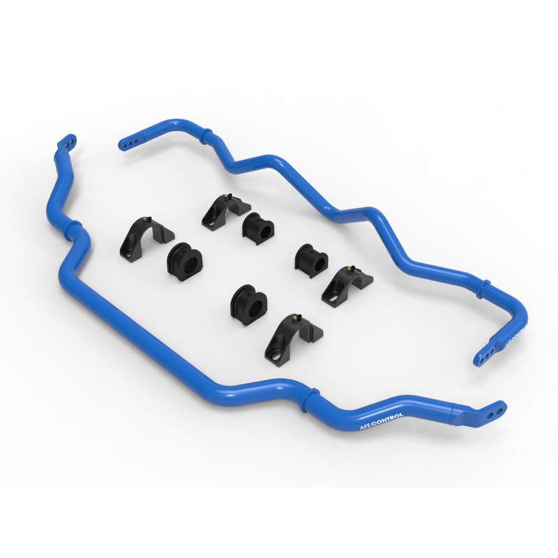 aFe 09-20 Nissan 370Z V6-3.7L Front and Rear Control Sway Bar Set – Blue