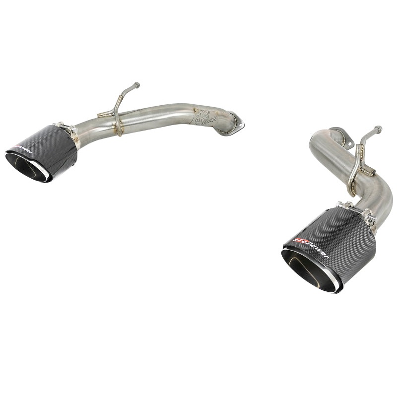 aFe Takeda 2.5in 304 SS Axle-Back Exhaust w/ Carbon Fiber Tips 16-19 Infiniti Q50 V6-3.0L (tt)