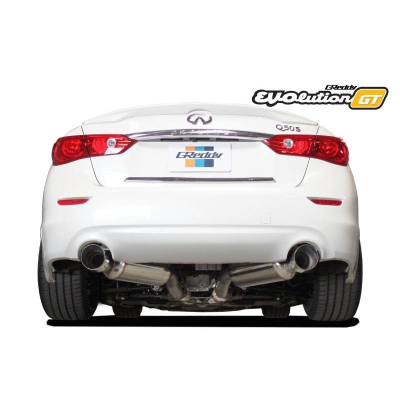 GReddy 16+ Infiniti Q50 Evolution (RWD ONLY) GT Cat-Back Exhaust