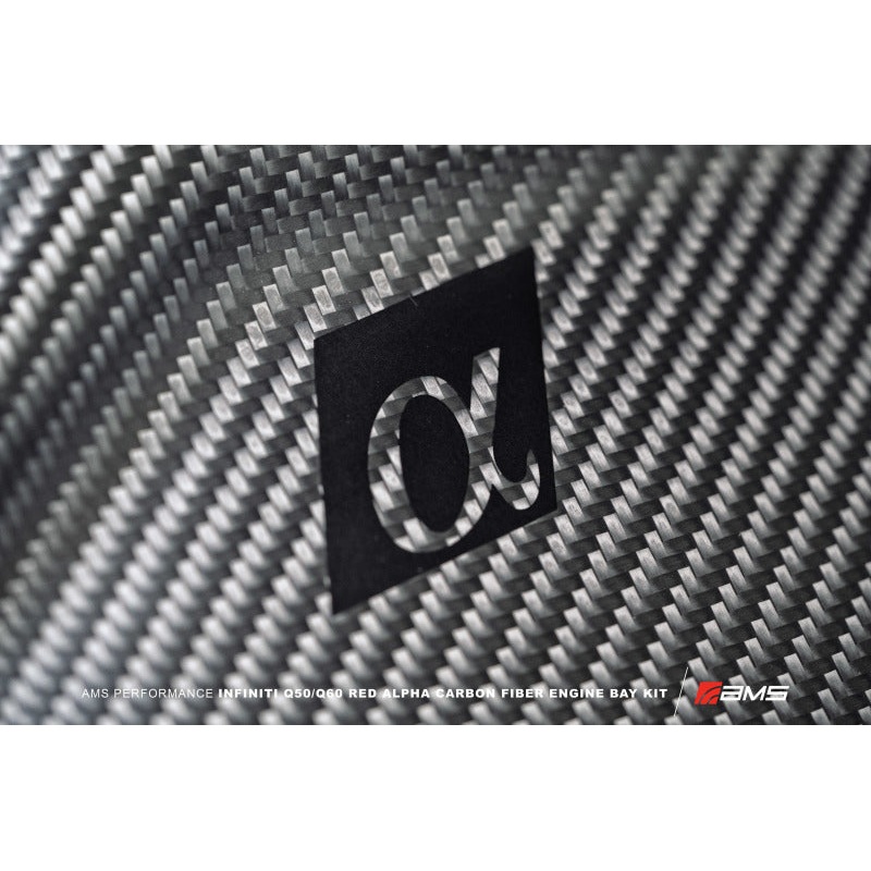 AMS Performance Infiniti 17+ Q60 / 16+ Q50 3.0TT Alpha Matte Carbon Front Duct