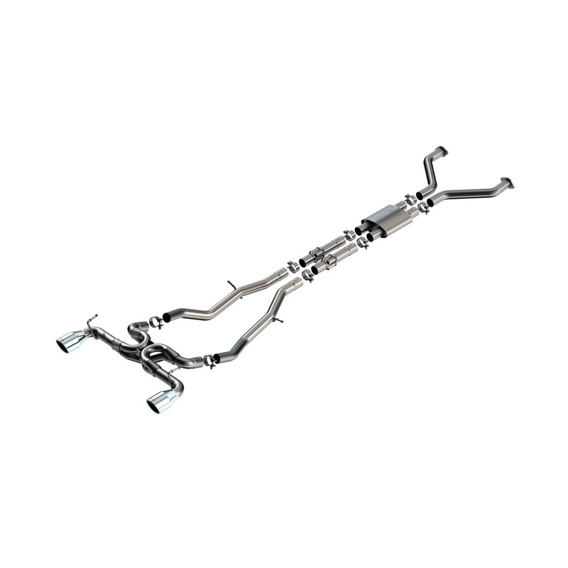 Borla 22-24 Nissan Z 2.5in ATAK Cat Back Exhaust 4.5in Tip – Carbon Fiber Black Anodized