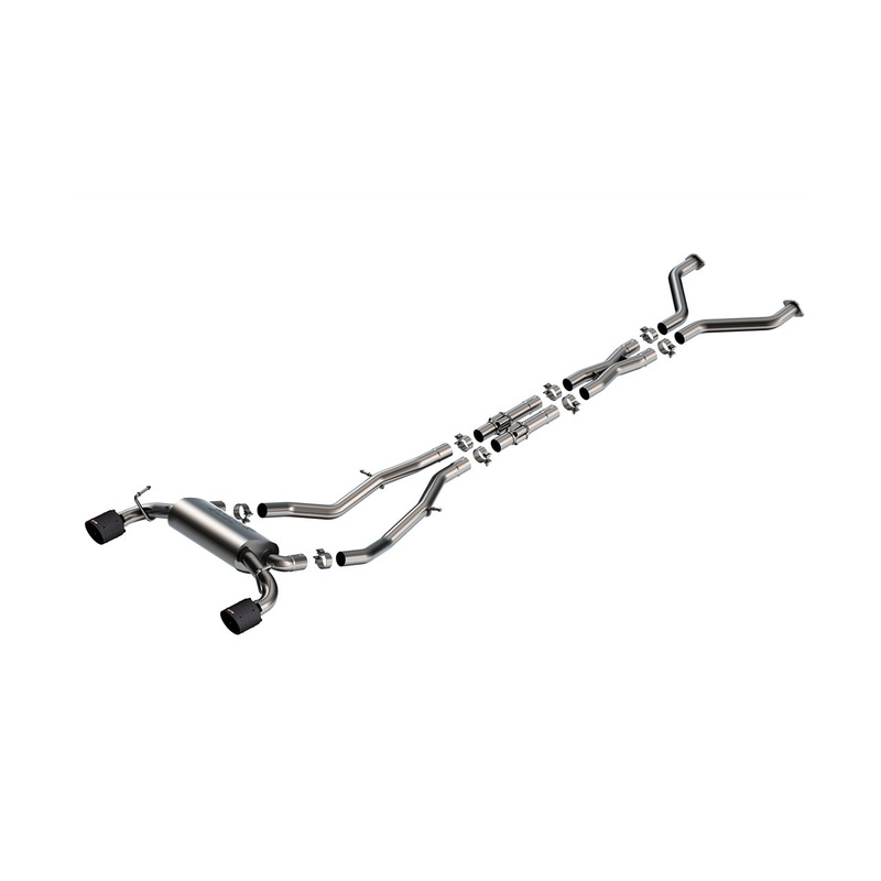 Borla 23-24 Nissan Z 2.5in S-Type Cat Back Exhaust 4.5in Tip – Carbon Fiber Black Anodized