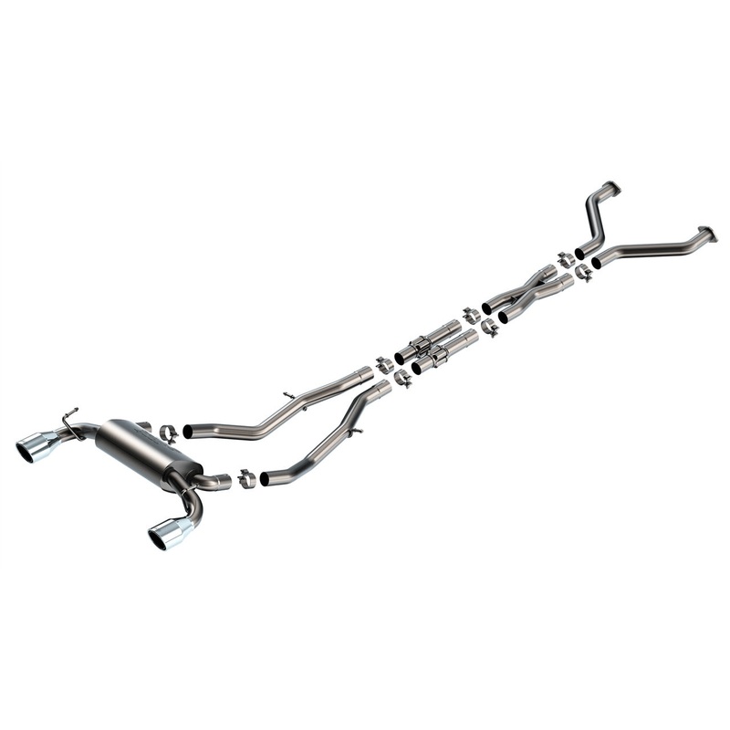 Borla 23-24 Nissan Z 2.5in S-Type Cat Back Exhaust 4.5in Tip – Stainless Steel Tips