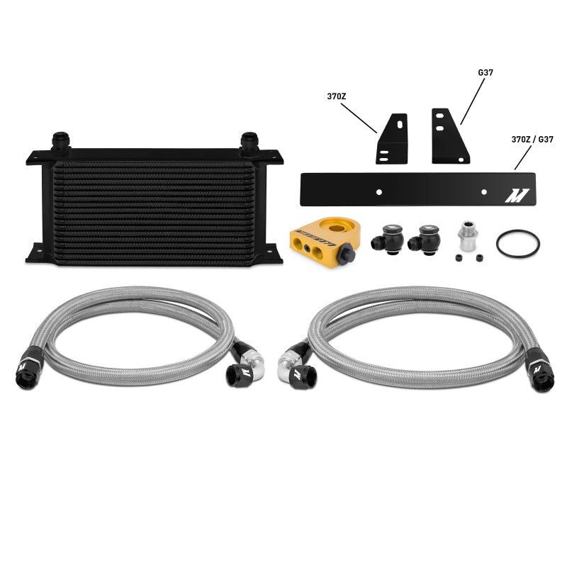 Mishimoto 09-12 Nissan 370Z / 08-12 Infiniti G37 (Coupe Only) Thermostatic Oil Cooler Kit –  Black