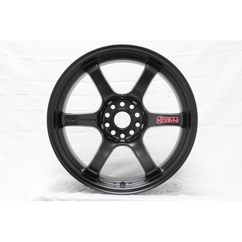 Gram Lights 57DR 19×9.5 +25 5-114.3 Semi Gloss Black Wheel
