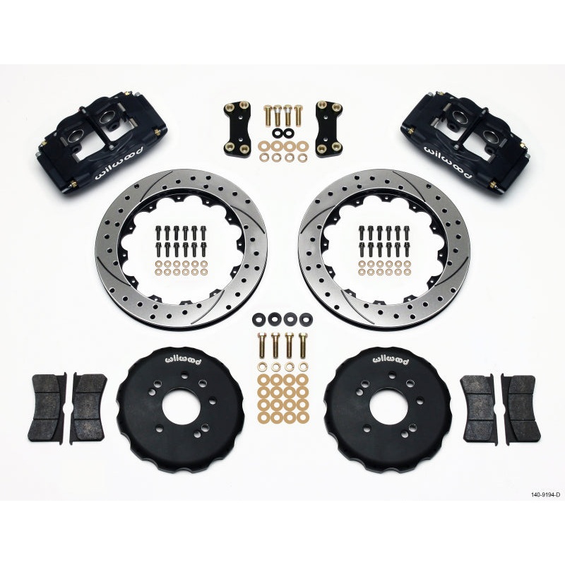 Wilwood FSLI4 Front Hat Kit 13.00in Drilled Nissan 240SX