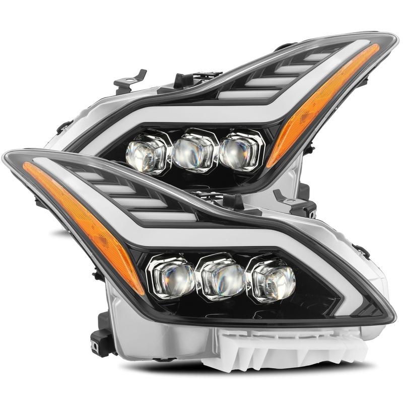 08-13 Infiniti G37/14-15 Q60 Coupe NOVA-Series LED Projector Headlights Jet Black