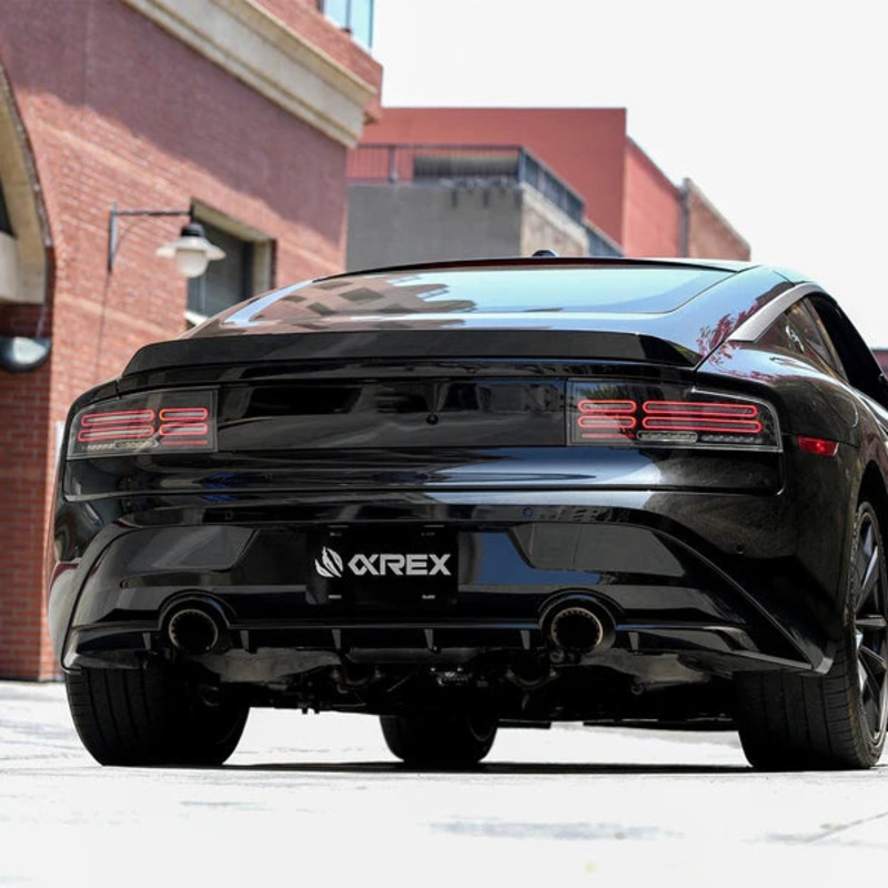 AlphaRex (NOVA-Series) 2023-2025 Nissan Z Quad-Loop Prismatic LED Tail Lights – Alpha-Black Quad-Loop Black