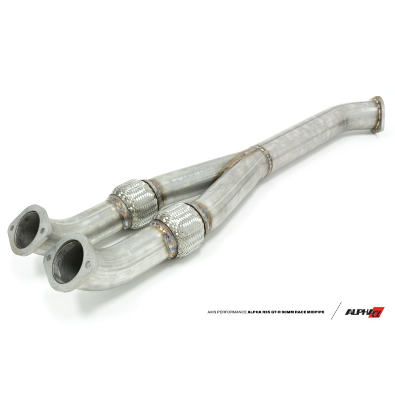 ALPHA GT-R 90mm Race Midpipe / Y-Pipe Non-Resonated 76Mm Exit
