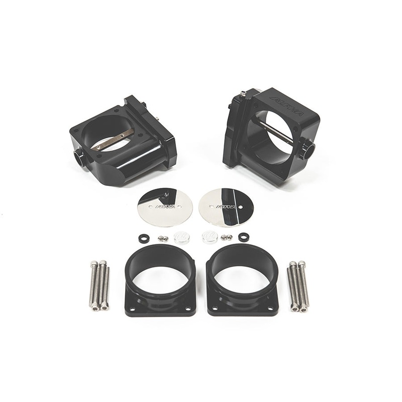 ALPHA Performance R35 GT-R CNC Big Bore Throttle Body Set (With Vibrant HD Flanges)