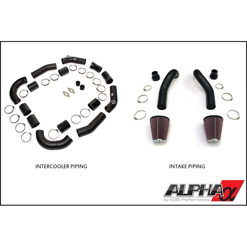 Alpha Performance R35 GT-R Intercooler Pipe Conversion Kit To Suit Alpha Carbon Intake Manifold (Alpha Throttle Bodies)