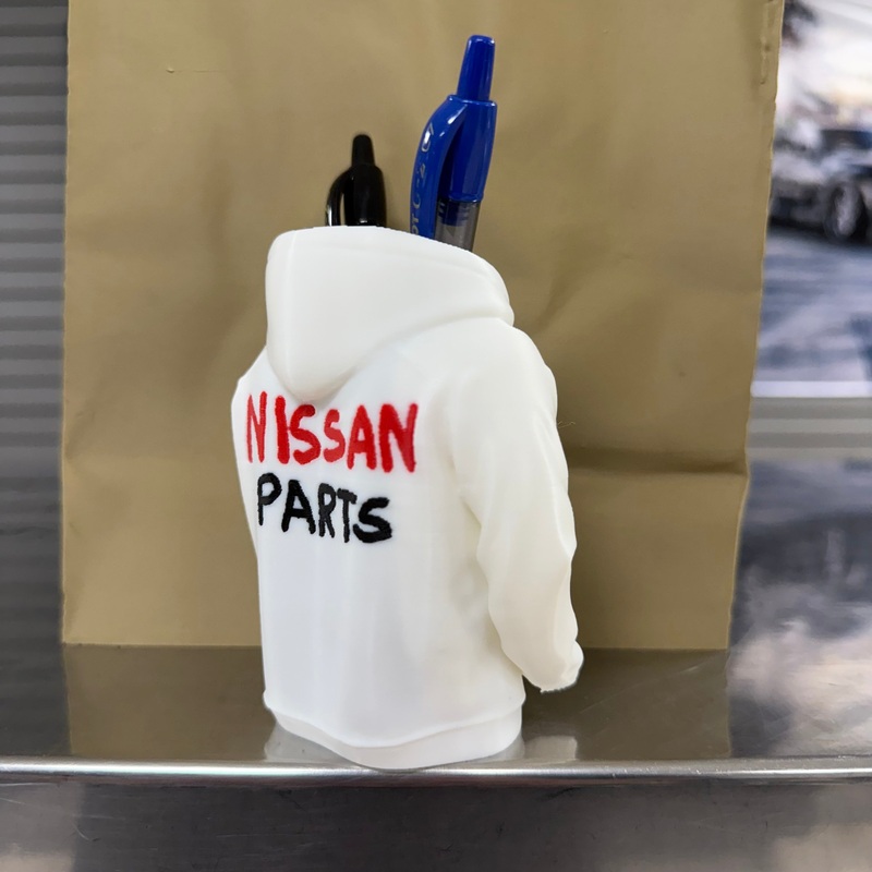 Desk Pen Holder Sweater Figure