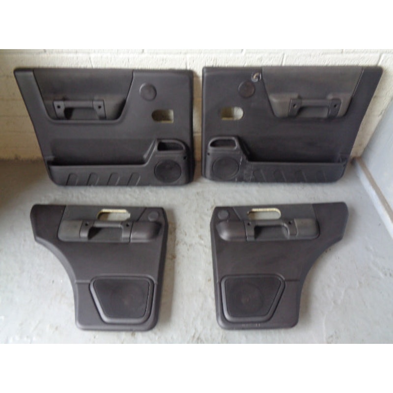 Discovery 2 Door Cards Set of x 4 Black Land Rover 2002 to 2004 Facelift R02082