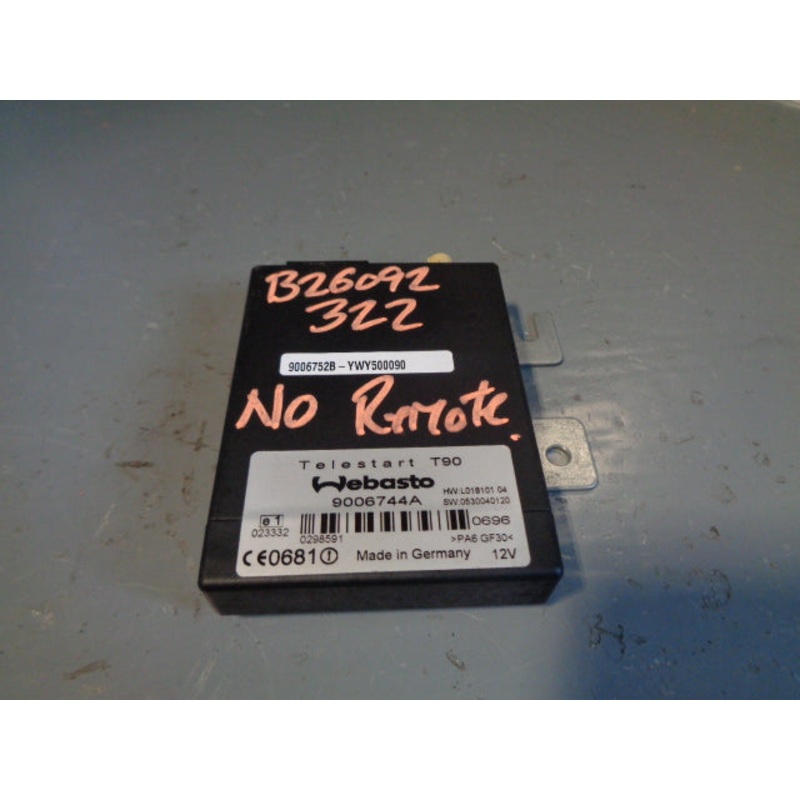 Range Rover L322 Webasto Telestart Module Pre Heater YWY500090 2005 to 2010