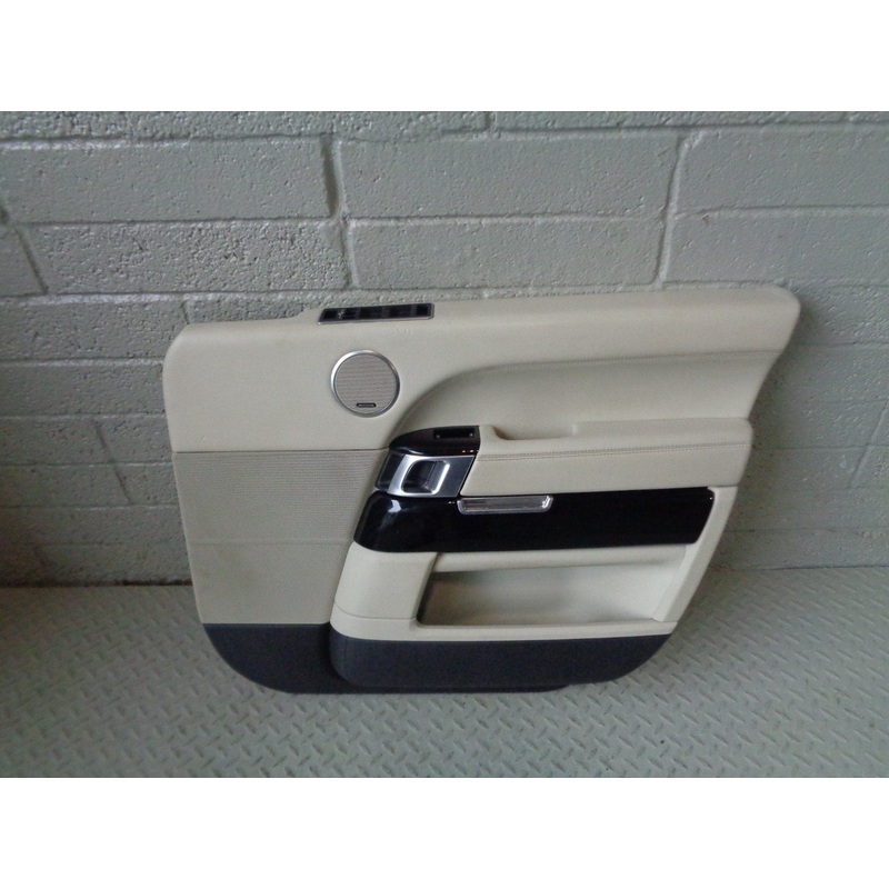 Range Rover L405 Door Card Off Side Front Ivory with Black Trim 2013 to 2017