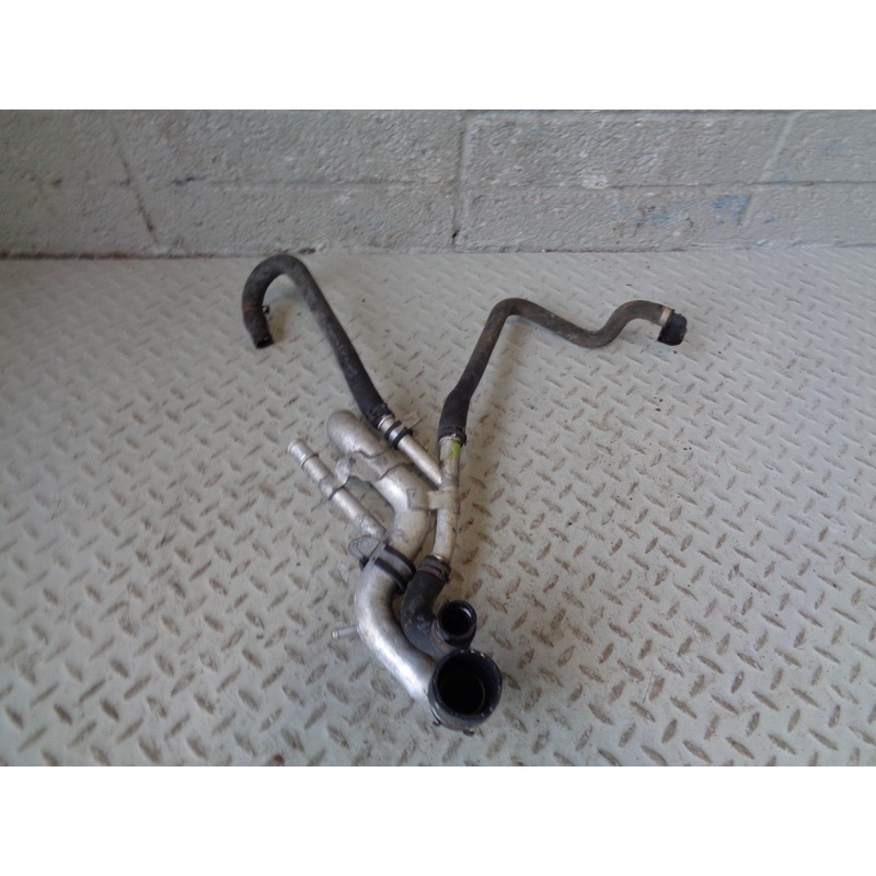 Range Rover L322 Coolant Water Pipe Junction Metal with Hoses TDV8 3.6 R04014