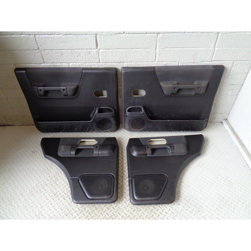 Discovery 2 Door Cards Set of x 4 Black Land Rover 2002 to 2004 Facelift R19034