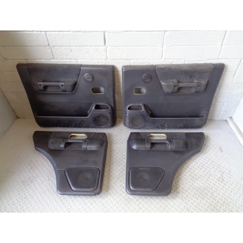 Discovery 2 Door Cards Set of x 4 Black Land Rover 2002 to 2004 Facelift R19064