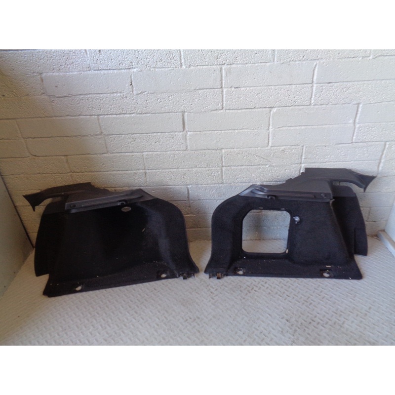 Range Rover Evoque Boot Trim Panels Pair Black 2011 to 2018 Land Rover L358